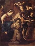 Giovanni Francesco Barbieri Called Il Guercino The Vistion of St.Francesca Romana Spain oil painting artist